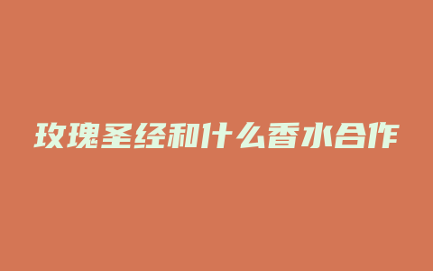 玫瑰圣经和什么香水合作