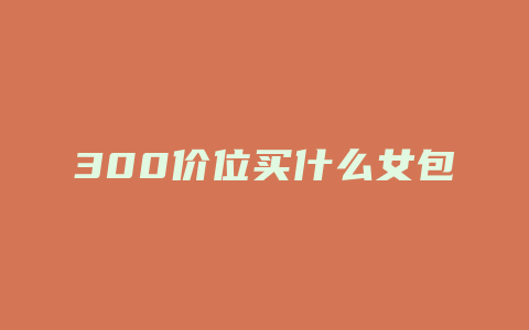 300价位买什么女包