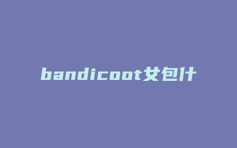 bandicoot女包什么价位