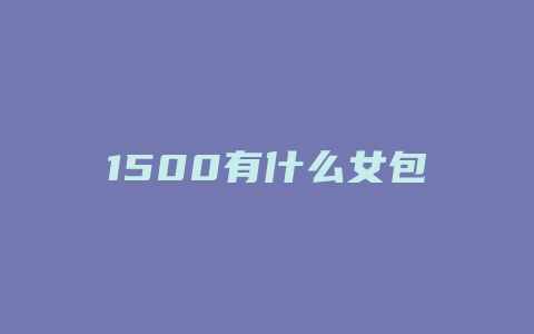 1500有什么女包