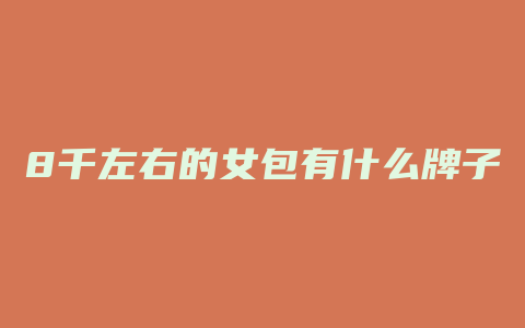 8千左右的女包有什么牌子