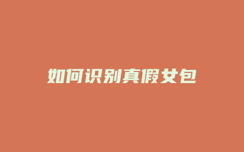 如何识别真假女包
