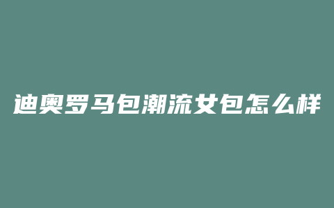 迪奥罗马包潮流女包怎么样