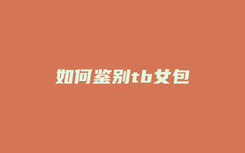如何鉴别tb女包