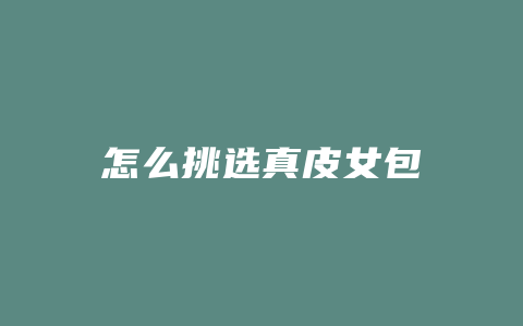 怎么挑选真皮女包
