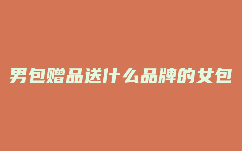男包赠品送什么品牌的女包