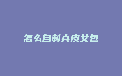 怎么自制真皮女包