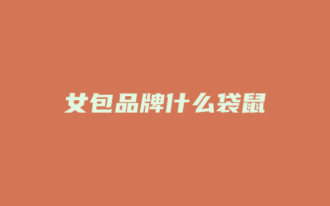 女包品牌什么袋鼠
