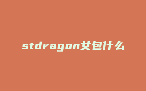 stdragon女包什么档次