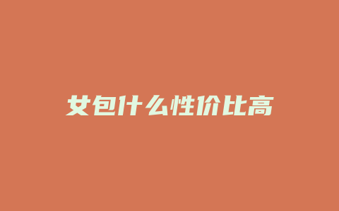 女包什么性价比高