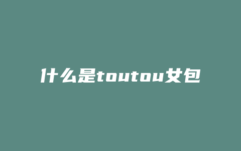 什么是toutou女包