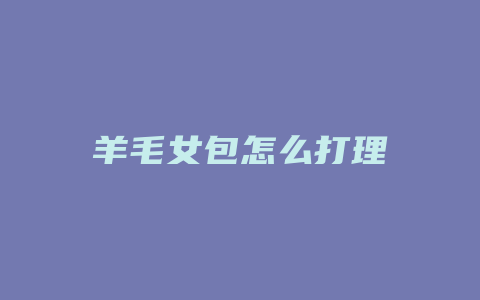 羊毛女包怎么打理