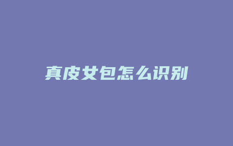 真皮女包怎么识别