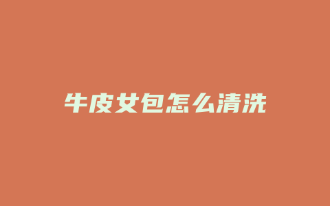 牛皮女包怎么清洗