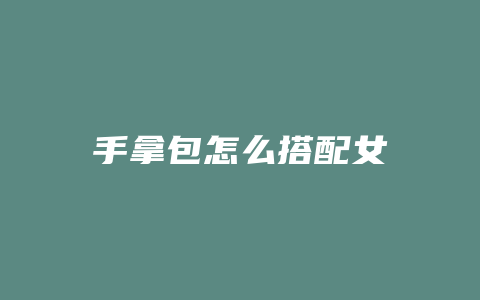 手拿包怎么搭配女