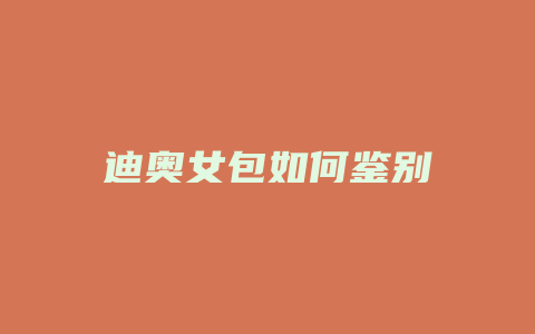 迪奥女包如何鉴别