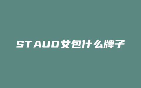 STAUD女包什么牌子