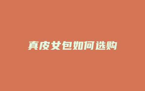 真皮女包如何选购