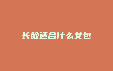 长脸适合什么女包