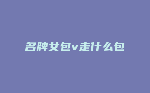 名牌女包v走什么包