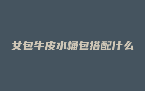 女包牛皮水桶包搭配什么