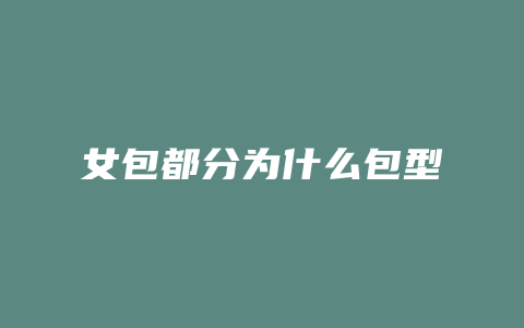 女包都分为什么包型