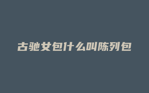 古驰女包什么叫陈列包