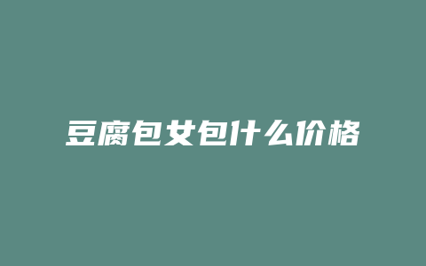 豆腐包女包什么价格