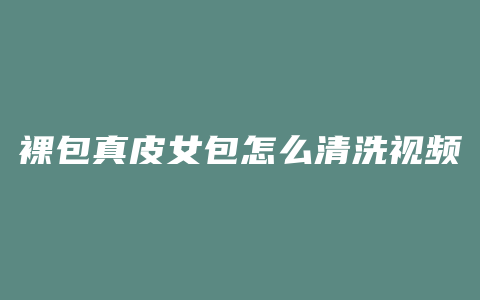 裸包真皮女包怎么清洗视频