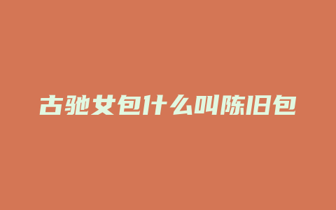 古驰女包什么叫陈旧包