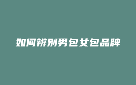 如何辨别男包女包品牌