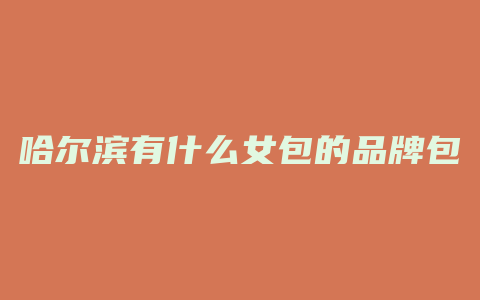 哈尔滨有什么女包的品牌包