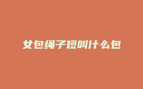 女包绳子短叫什么包