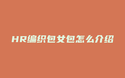 HR编织包女包怎么介绍