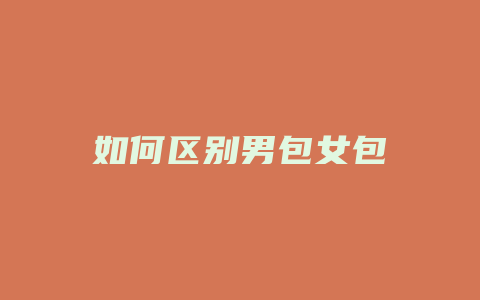 如何区别男包女包
