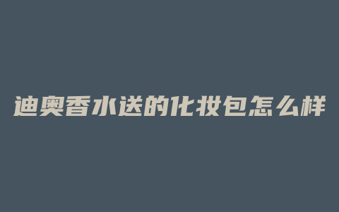 迪奥香水送的化妆包怎么样