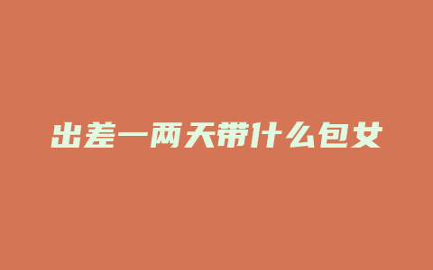 出差一两天带什么包女