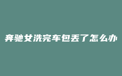 奔驰女洗完车包丢了怎么办