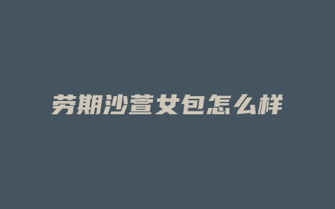 劳期沙萱女包怎么样
