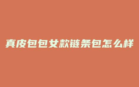 真皮包包女款链条包怎么样