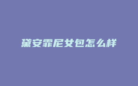 黛安霏尼女包怎么样
