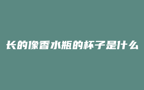 长的像香水瓶的杯子是什么