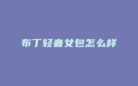 布丁轻奢女包怎么样