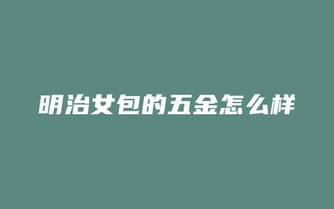 明治女包的五金怎么样