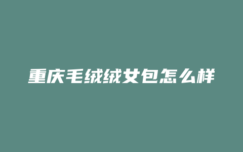 重庆毛绒绒女包怎么样