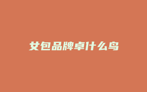 女包品牌卓什么鸟