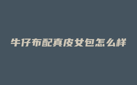 牛仔布配真皮女包怎么样