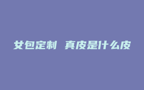 女包定制 真皮是什么皮