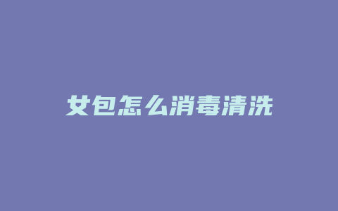 女包怎么消毒清洗