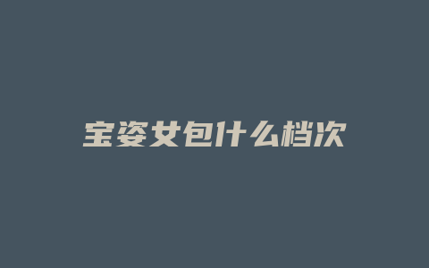宝姿女包什么档次